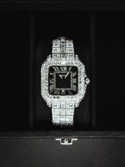 Iced Out Black Dial King Watch