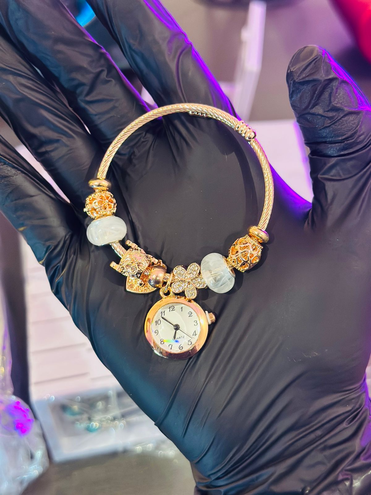 Bangle Watch Rose Gold